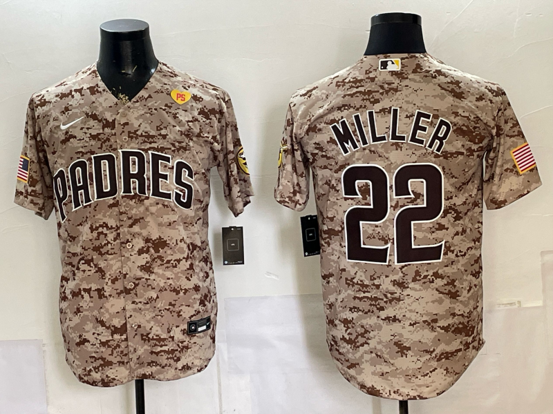 Men San Diego Padres #22 Miller camo Nike 2026 MLB Jersey 0989